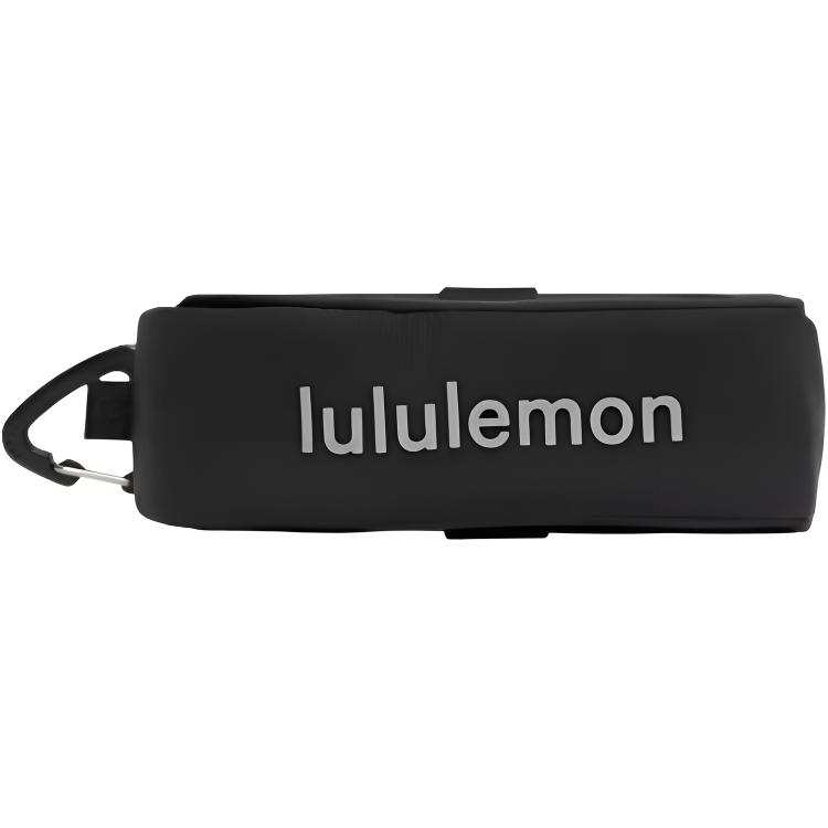Lululemon Letter Print Recycled Nylon Travel Storage Bag Mini Unisex Black
