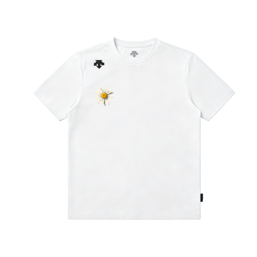 DESCENTE TOUGH T Shirts Unisex Crew Neck Moderate