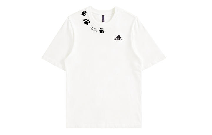 Adidas Adidas MUST HAVES T Shirts Unisex Ecru Crew Neck Thin