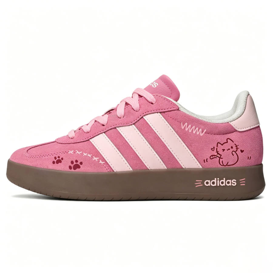 Adidas Adidas BARREDA German Army Trainers Unisex Low Top Pink/White