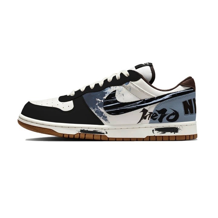 Nike Nike Big Skateboard Shoes Unisex Low Top Black, Blue, White
