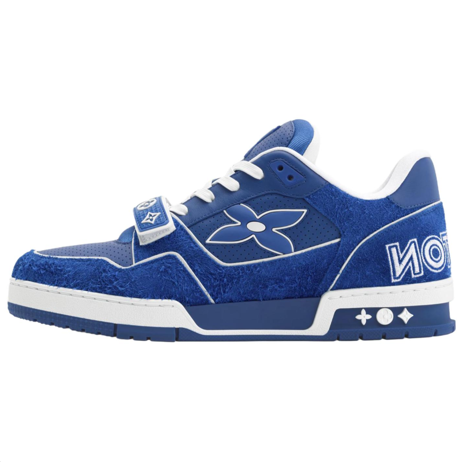 LOUIS VUITTON Trainer Skateboard Shoes Men's Low Top Sea Blue