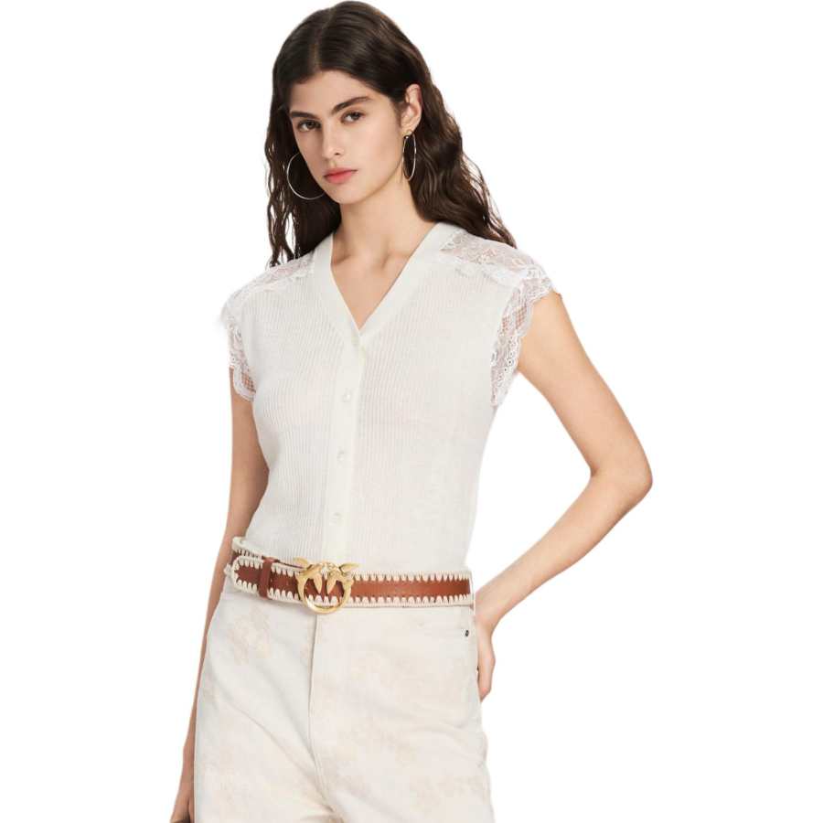 PINKO Knitwear Women's V Neck Moderate Other