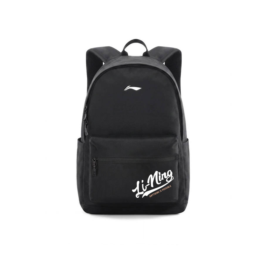 Li-Ning Li Ning Polyester Backpack Regular Unisex Standard Black