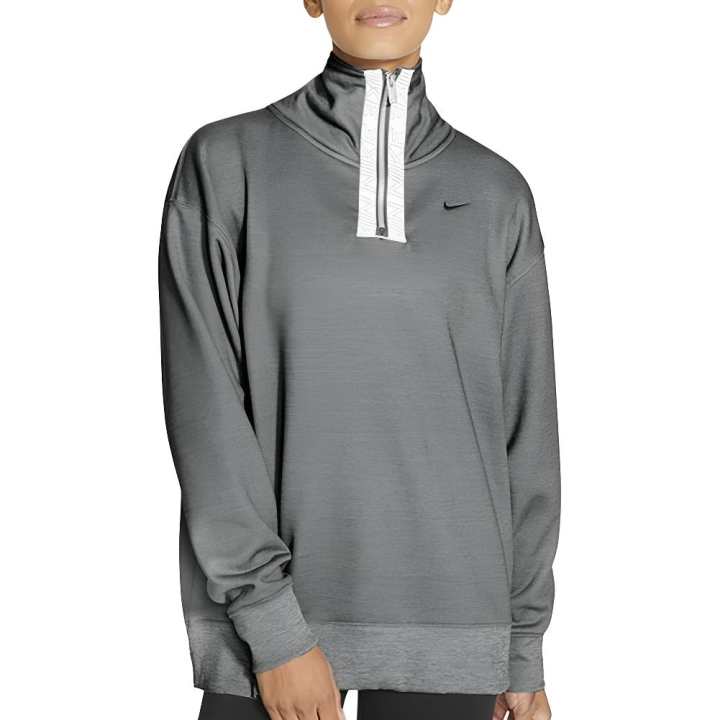 Nike Nike Therma Sweatshirts Women's Gray Turtleneck Moderate
