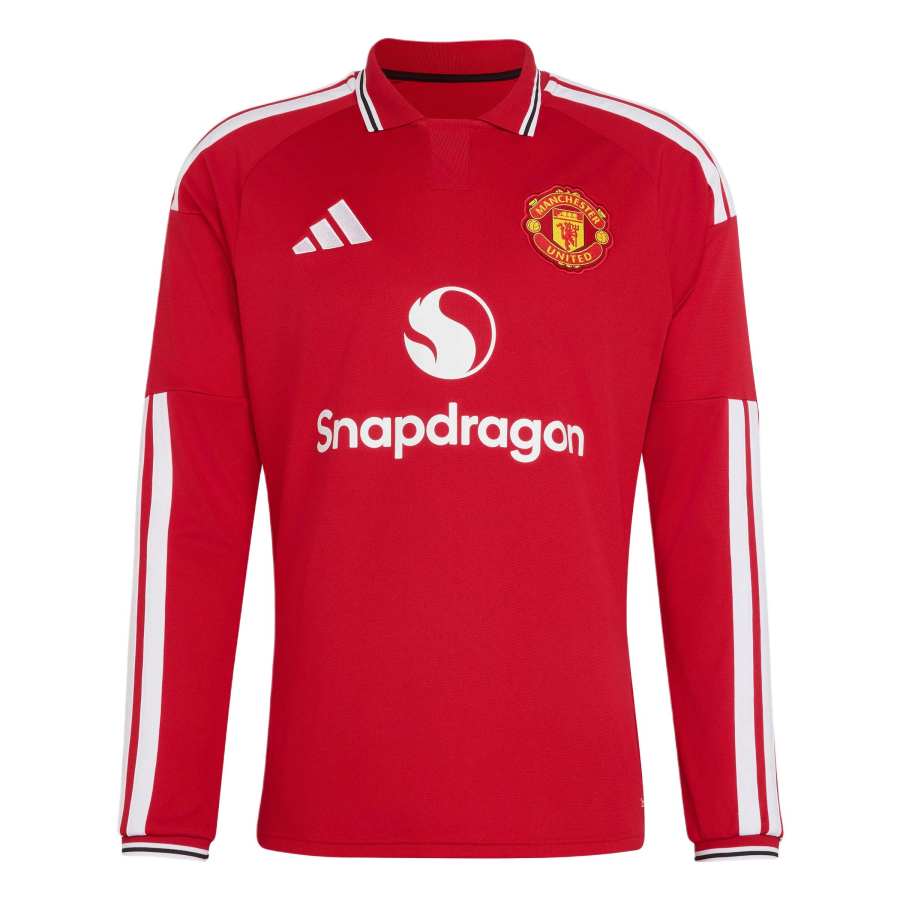 Adidas Adidas Manchester United Soccer Jerseys Men's Manchester United Red Lapel Moderate
