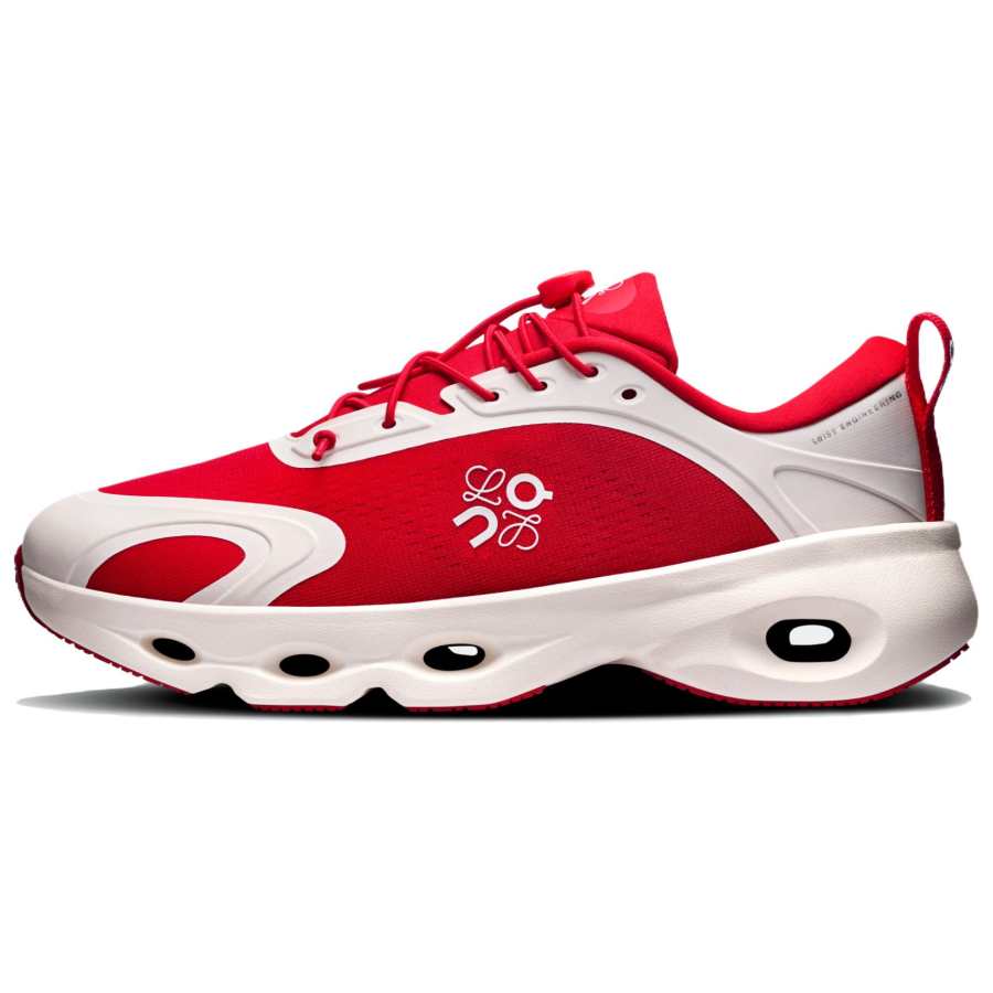 On LOEWE X On Cloudsolo Running Shoes Women's Red/White