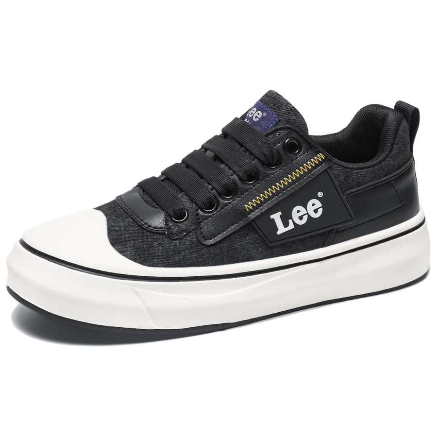 Lee Lee Skateboard Shoes Men's Low Top Black/White