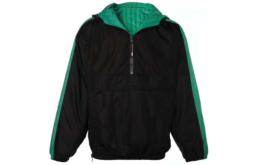 MSGM MSGM Jackets Men's Black Hooded Non Detachable Moderate Straight Fit