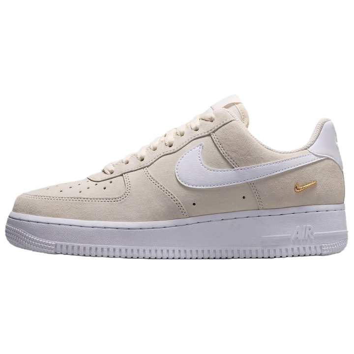 Nike Nike Air Force 1 Breathable Low top Skateboard Shoes Women's Beige