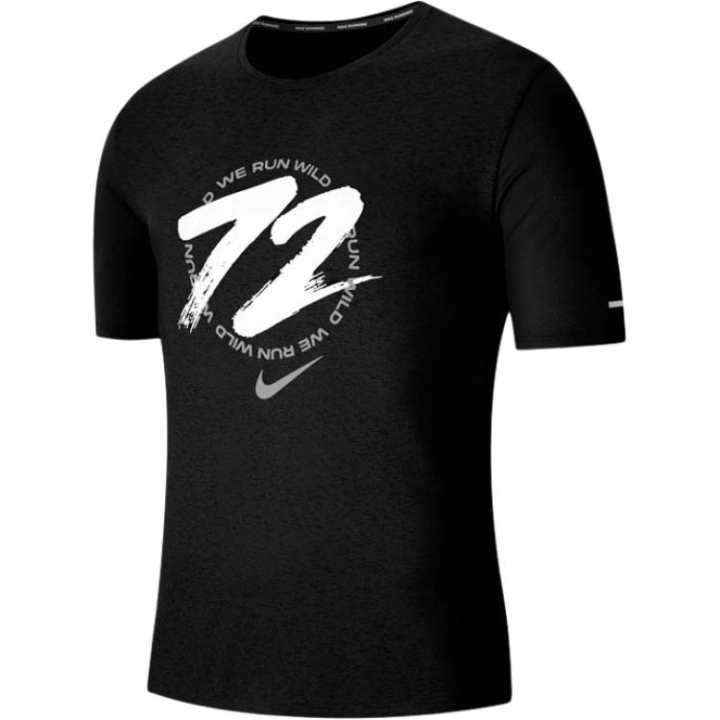 Nike Nike Dri Fit Running T Shirts Men's Black Crew Neck