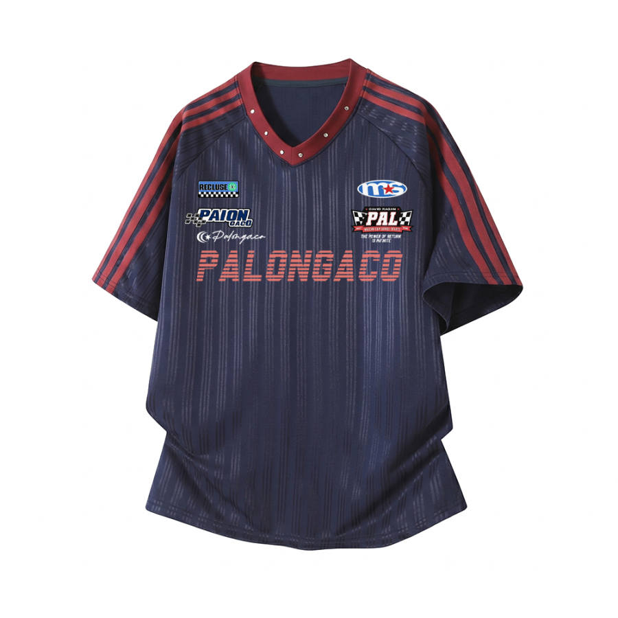 PAL ONGACO T Shirts Unisex V Neck Moderate Straight Fit