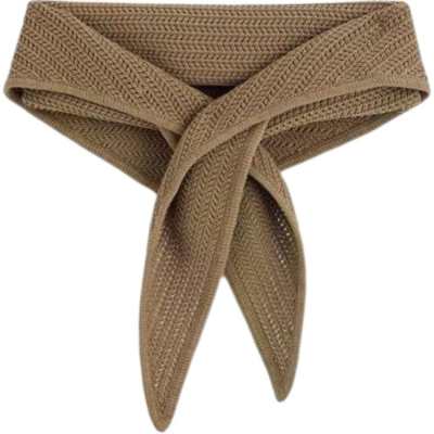 COS Wool Knit Scarves Unisex Khaki
