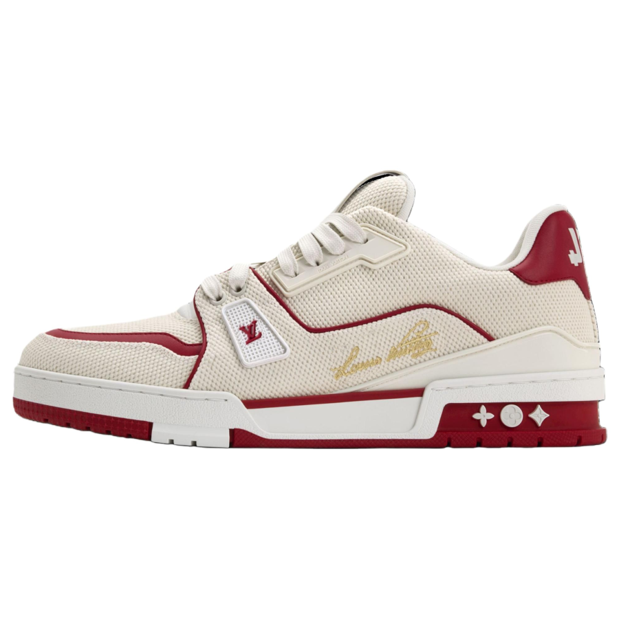 LOUIS VUITTON Trainer Skateboard Shoes Men's Low Top Carmine