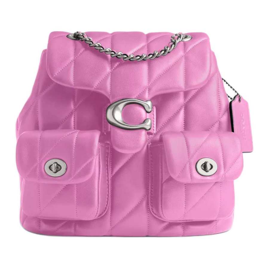 COACH COACH Tabby Nappa Leather Backpack Small Women's Fuchsia