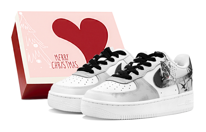 Nike Nike Air Force 1 Skateboard Shoes Women's Low Top Black/White/Gray
