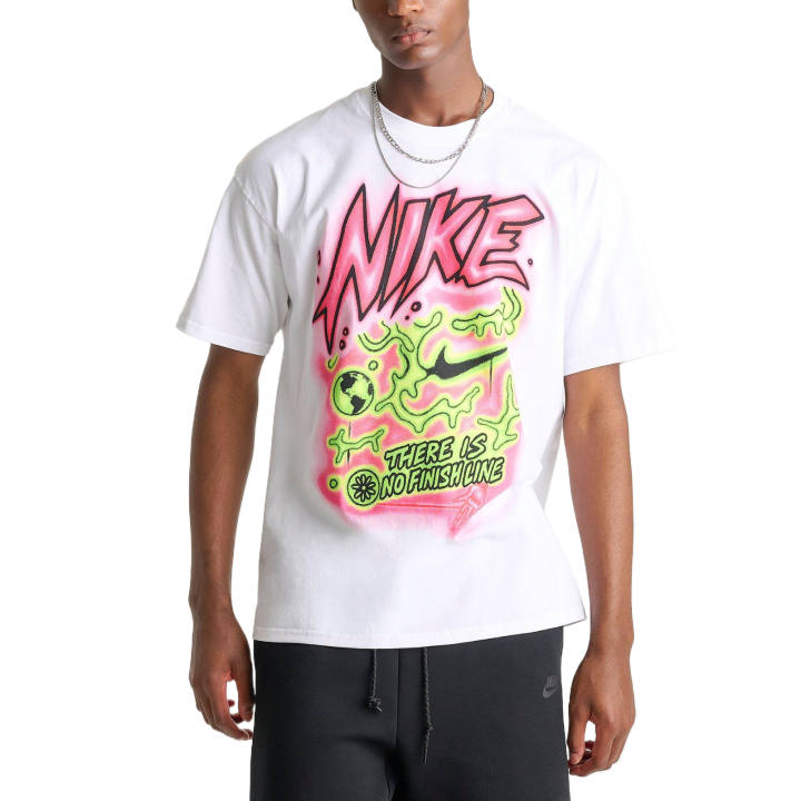 Nike Nike Sportswear T Shirts Men's White Crew Neck Moderate