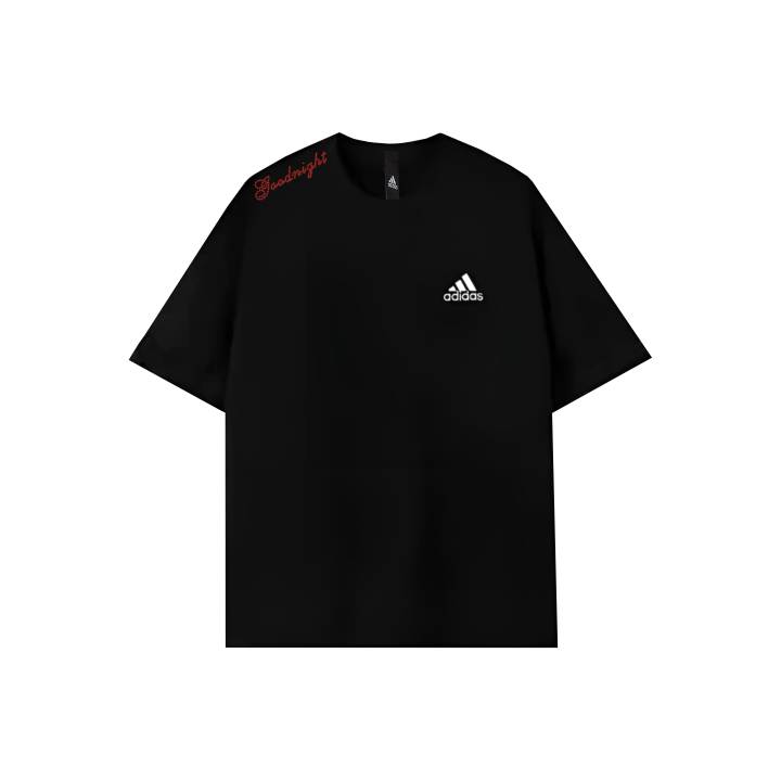 Adidas Adidas MUST HAVES T Shirts Unisex Black Late Night Journal Crew Neck Moderate