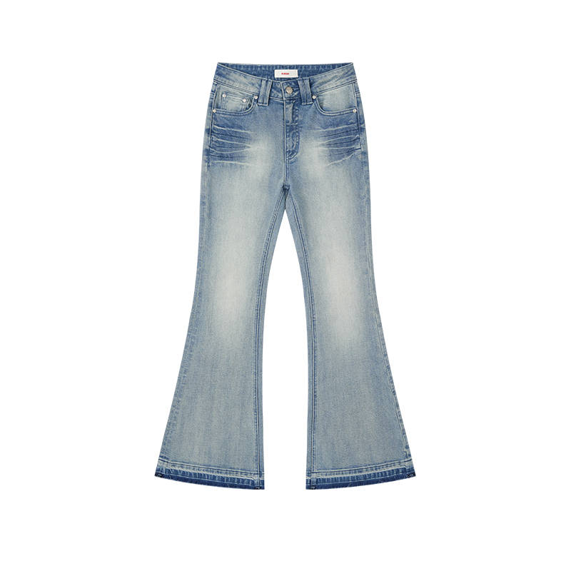 Kirsh Jeans Women's Blue Moderate Straight Fit Pants