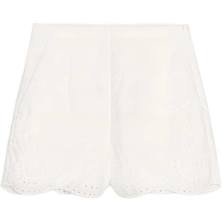 ZARA ZW Casual Shorts Women's White