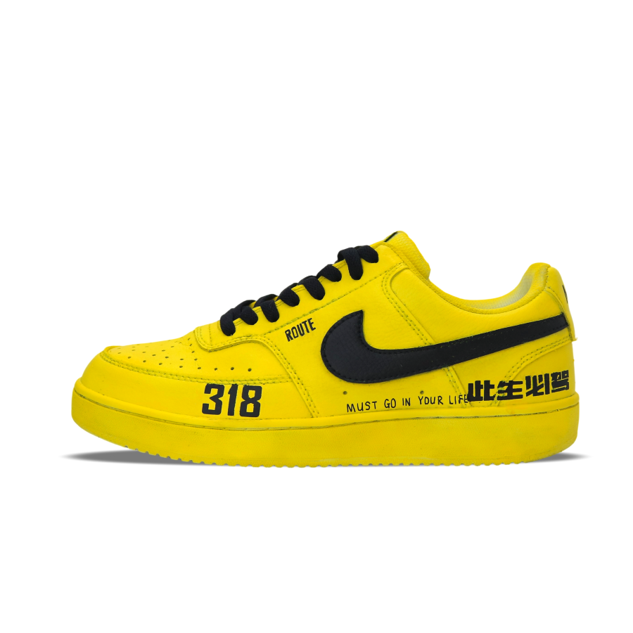 Nike Nike Court Vision 1 Skateboard Shoes Men's Low Top Yellow/Black