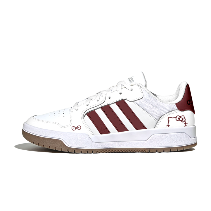 Adidas Adidas ENTRAP Skateboard Shoes Unisex Low Top White, Red & Brown Multicolor