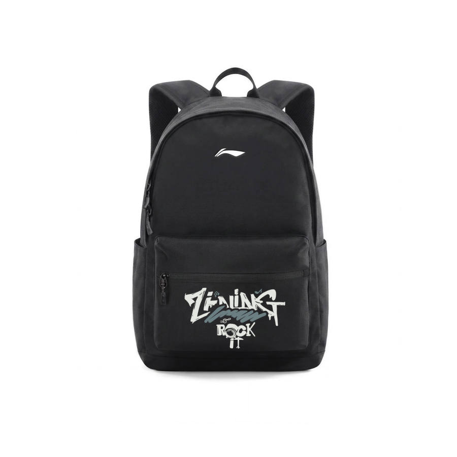Li-Ning Li Ning Polyester Backpack Unisex Black