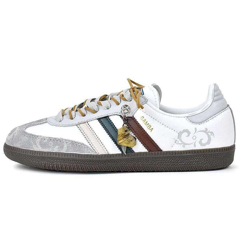 Adidas Originals SAMBA OG German Army Trainers Unisex Low Top White, Gray, Brown