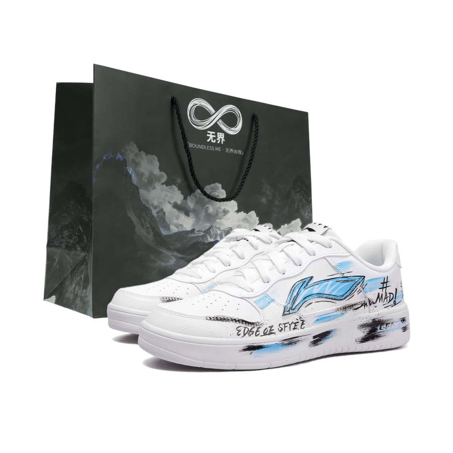 Li-Ning Li Ning Floating Boat Skateboard Shoes Men's Low Top Blue/White