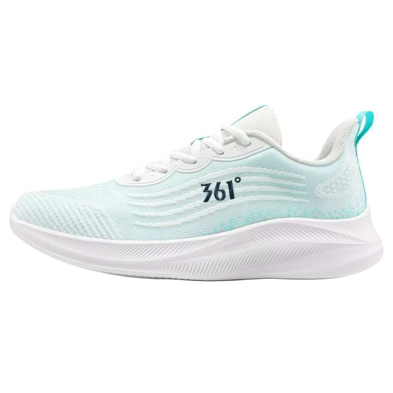 361° PU, Mesh Low top Sprint Running Shoes Men's White Green