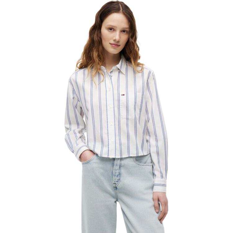 Tommy Hilfiger Shirts Women's Lapel Moderate Straight Fit