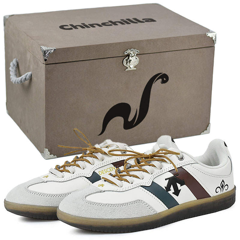 DESCENTE Edge Court Skateboard Shoes Unisex Low Top White, Gray