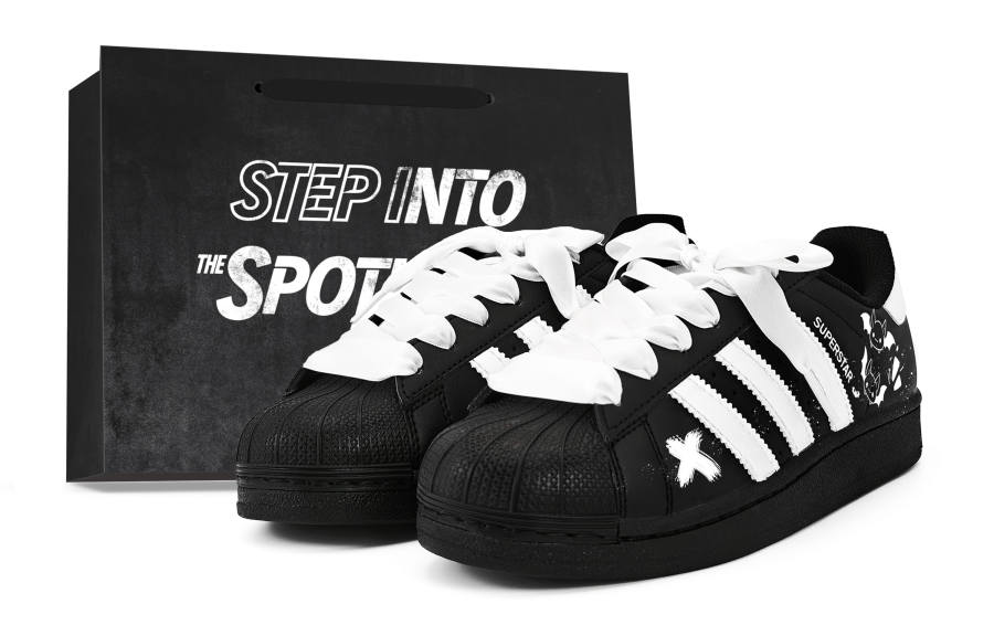 Adidas Originals Superstar 2 Batwing Fu Leather Anti Kick, Abrasion Resistant, Breathable Low top