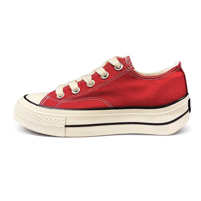 WARRIOR WARRIOR Canvas Shoes Unisex Low Top Red