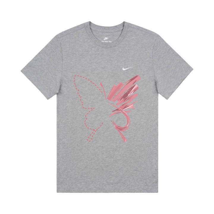 Nike Nike T Shirts Unisex Gray Crew Neck Moderate
