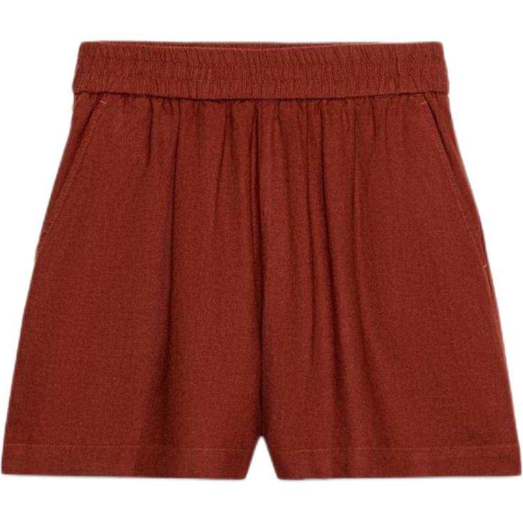 ZARA Casual Shorts Women's Ochre Red