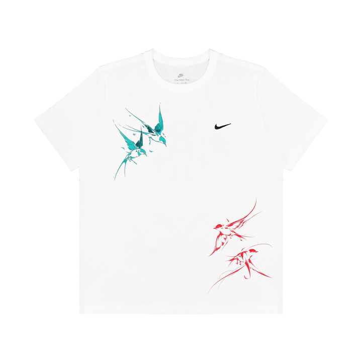 Nike Nike Sportswear T Shirts Unisex White Crew Neck Moderate
