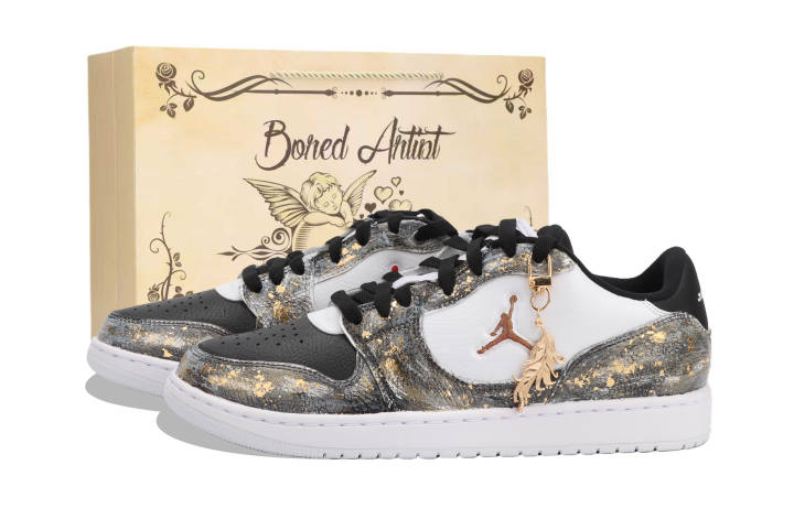 Jordan Jordan COURT CONNECT River Soaked Moon, Gold Rush Cushioning Slip Resistant Abrasion Resistant Low top