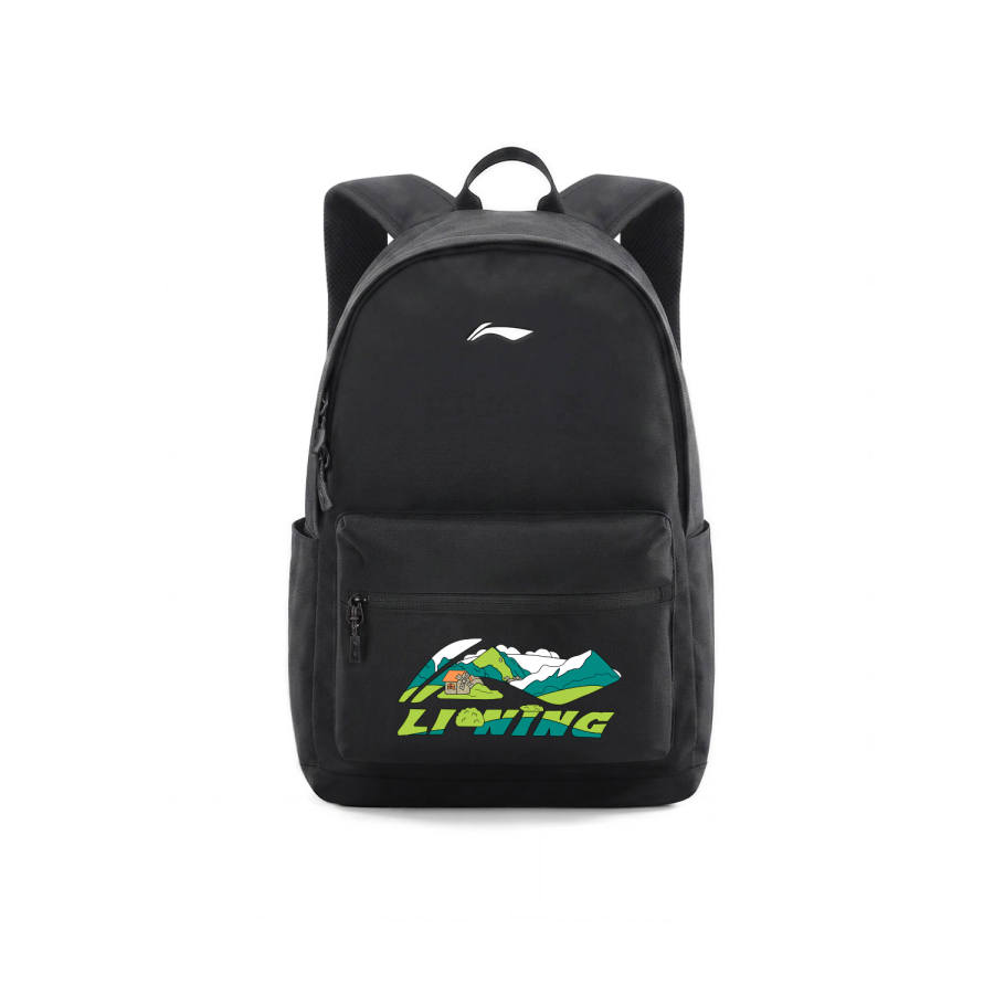 Li-Ning Li Ning Polyester Backpack Unisex Black