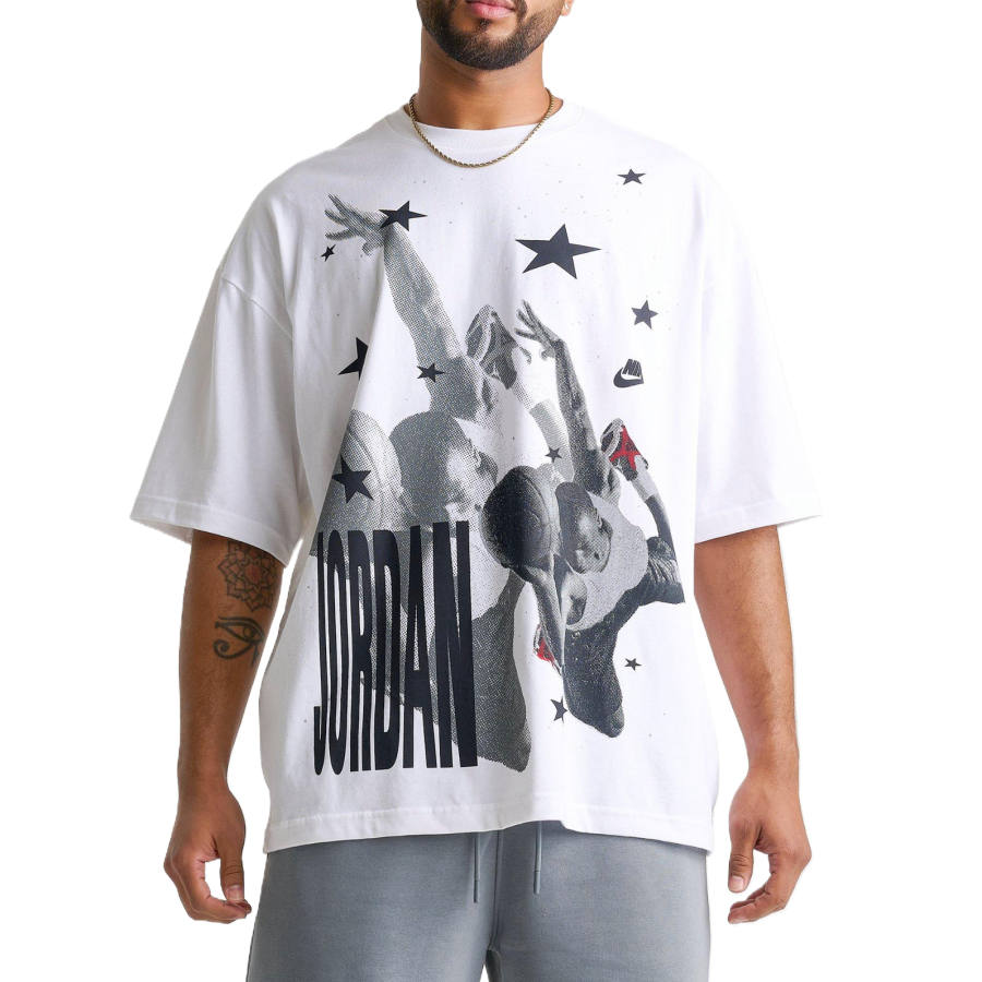 Jordan Jordan T Shirt T Shirts Men's White Crew Neck Moderate
