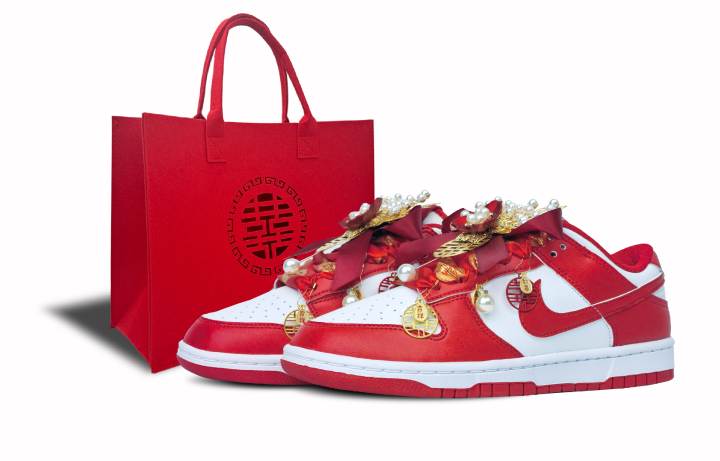 Nike Nike Dunk Skateboard Shoes Unisex Low Top Red
