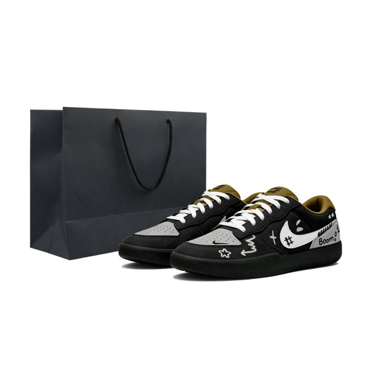 Nike Nike SB Force 58 Skateboard Shoes Unisex Low Top Gray