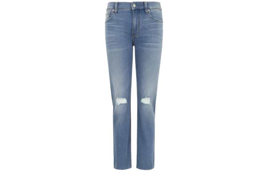 Calvin Klein Jeans Women's Blue Moderate Straight Fit Pants