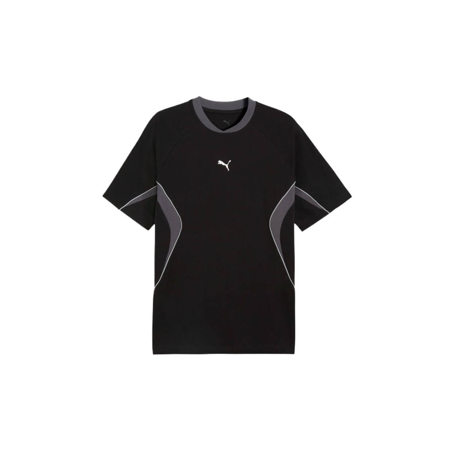 PUMA T Shirts Men's Black Crew Neck Moderate