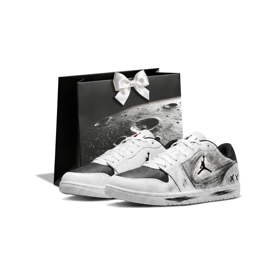 Jordan Jordan COURT CONNECT Shopping Bag SPACE X AJ1 Deconstruction Slip Resistant Abrasion Resistant Low top
