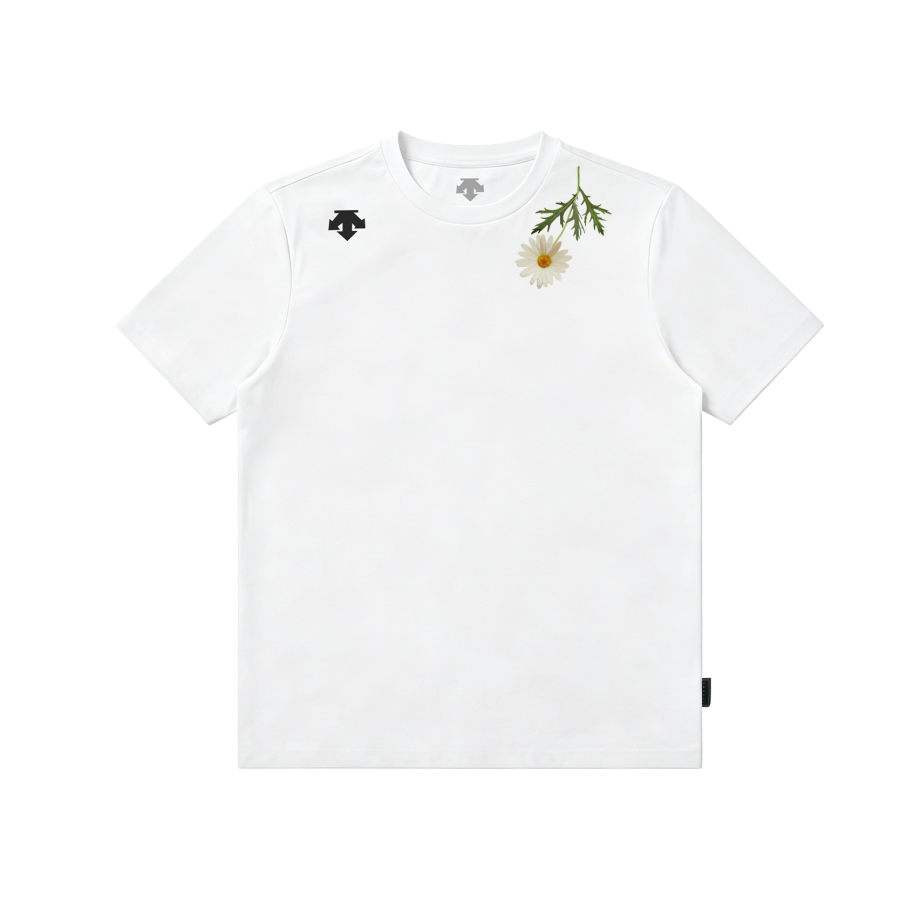 DESCENTE TOUGH T Shirts Unisex Crew Neck Moderate