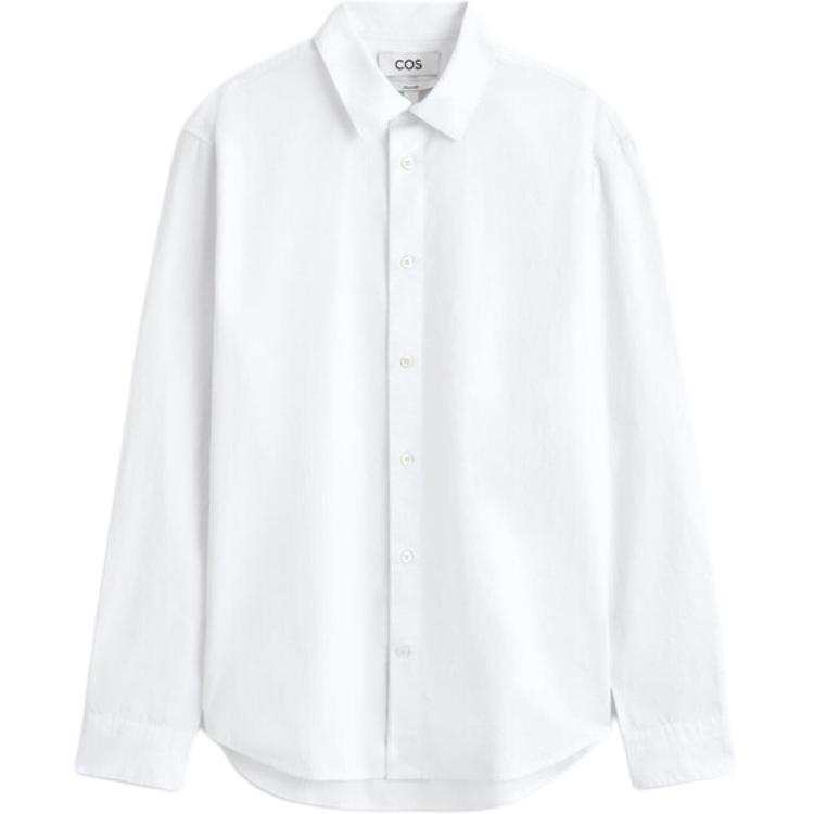 COS COS Shirts Unisex White Lapel Moderate Other