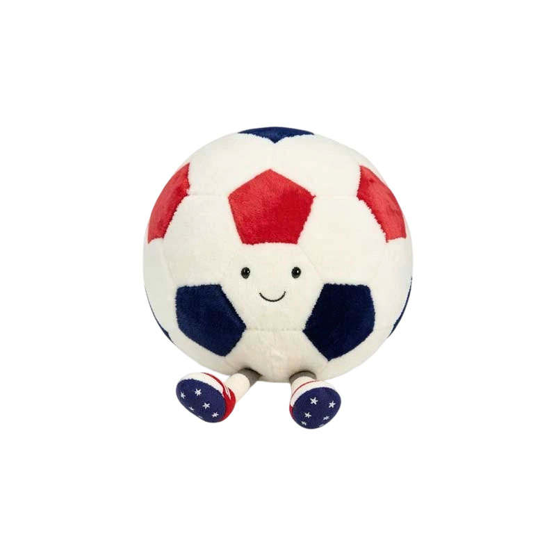 JELLYCAT World Cup United States Soccer Ball White Dolls Plush Doll 27cm H