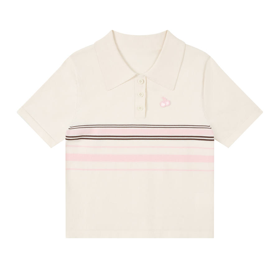 Kirsh T Shirts Women's Ecru Lapel Moderate