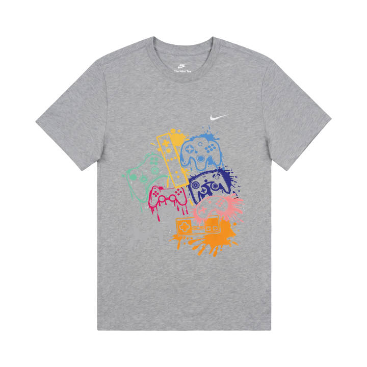 Nike Nike T Shirts Unisex Gray Crew Neck Moderate